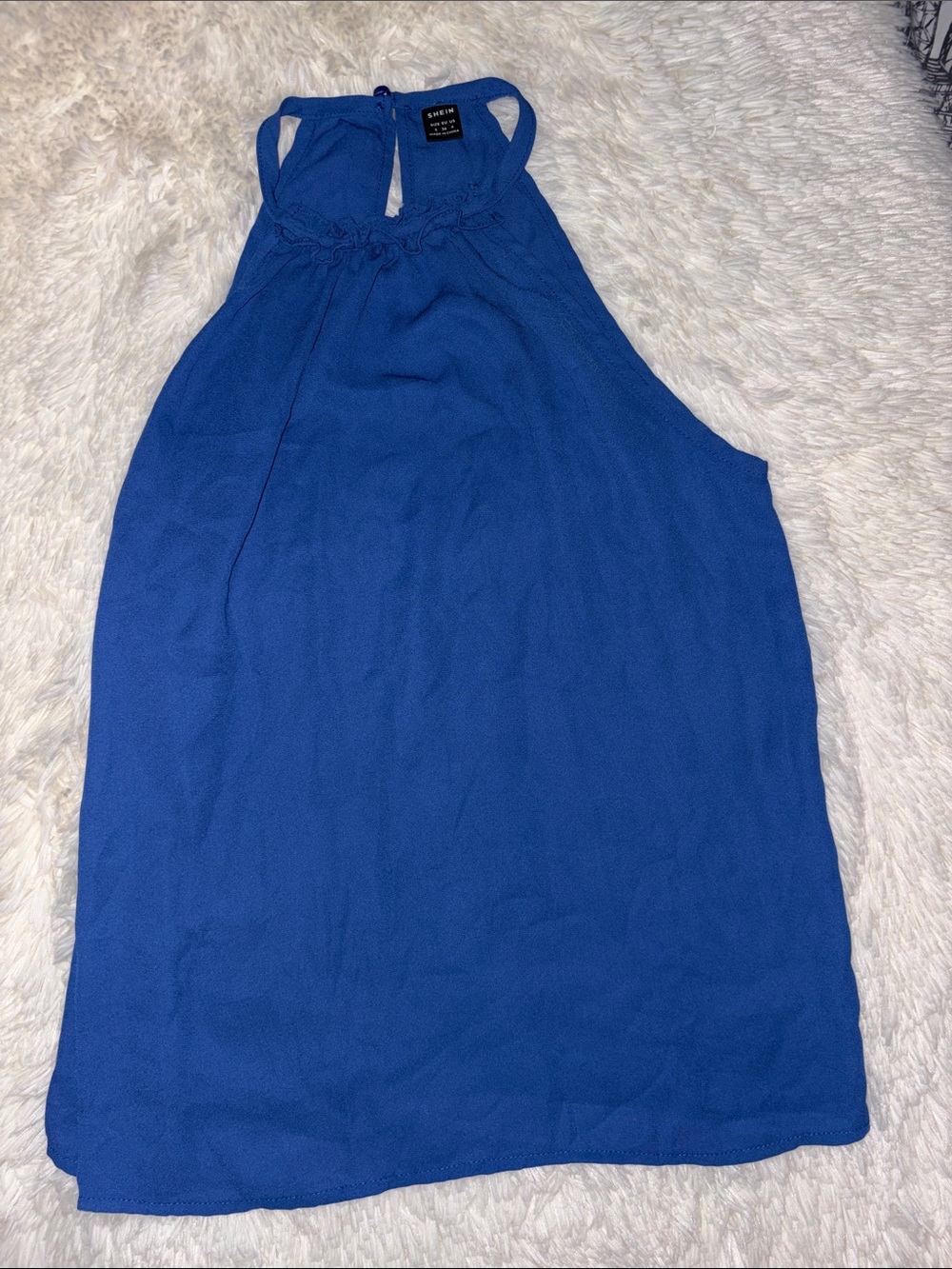 SHEIN Royal Blue Halter Tank Top